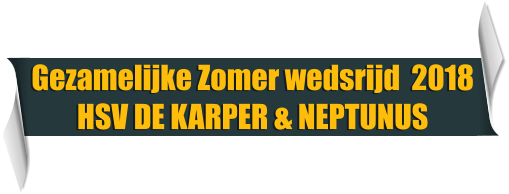 Gezamelijke Zomer wedsrijd  2018 HSV DE KARPER & NEPTUNUS