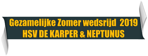 Gezamelijke Zomer wedsrijd  2019 HSV DE KARPER & NEPTUNUS